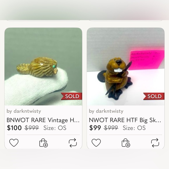 BNIB RARE Vintage Harmony Kingdom Treasure Zest Beavers Trinket Box - Picture 16 of 16